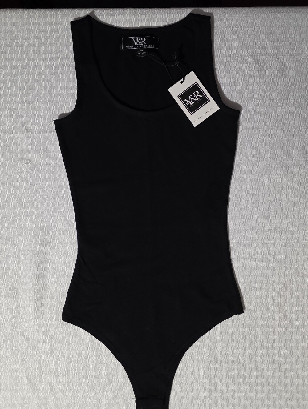 Young & Reckless Black Sleeveless Kids Bodysuit